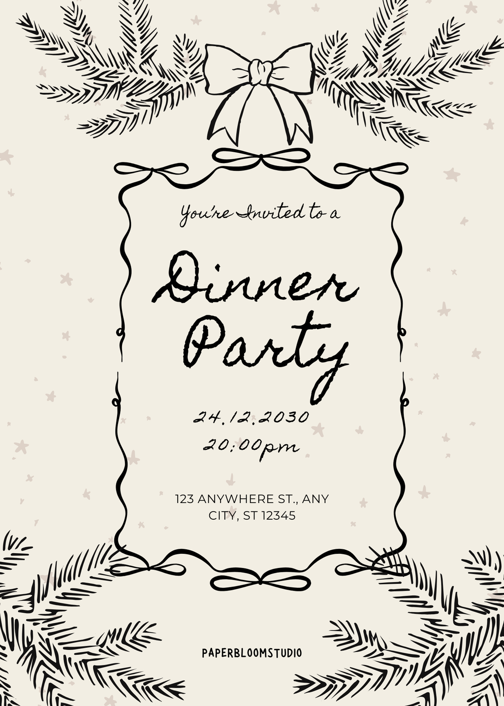 Christmas Invites Bundle- 6 Invites!