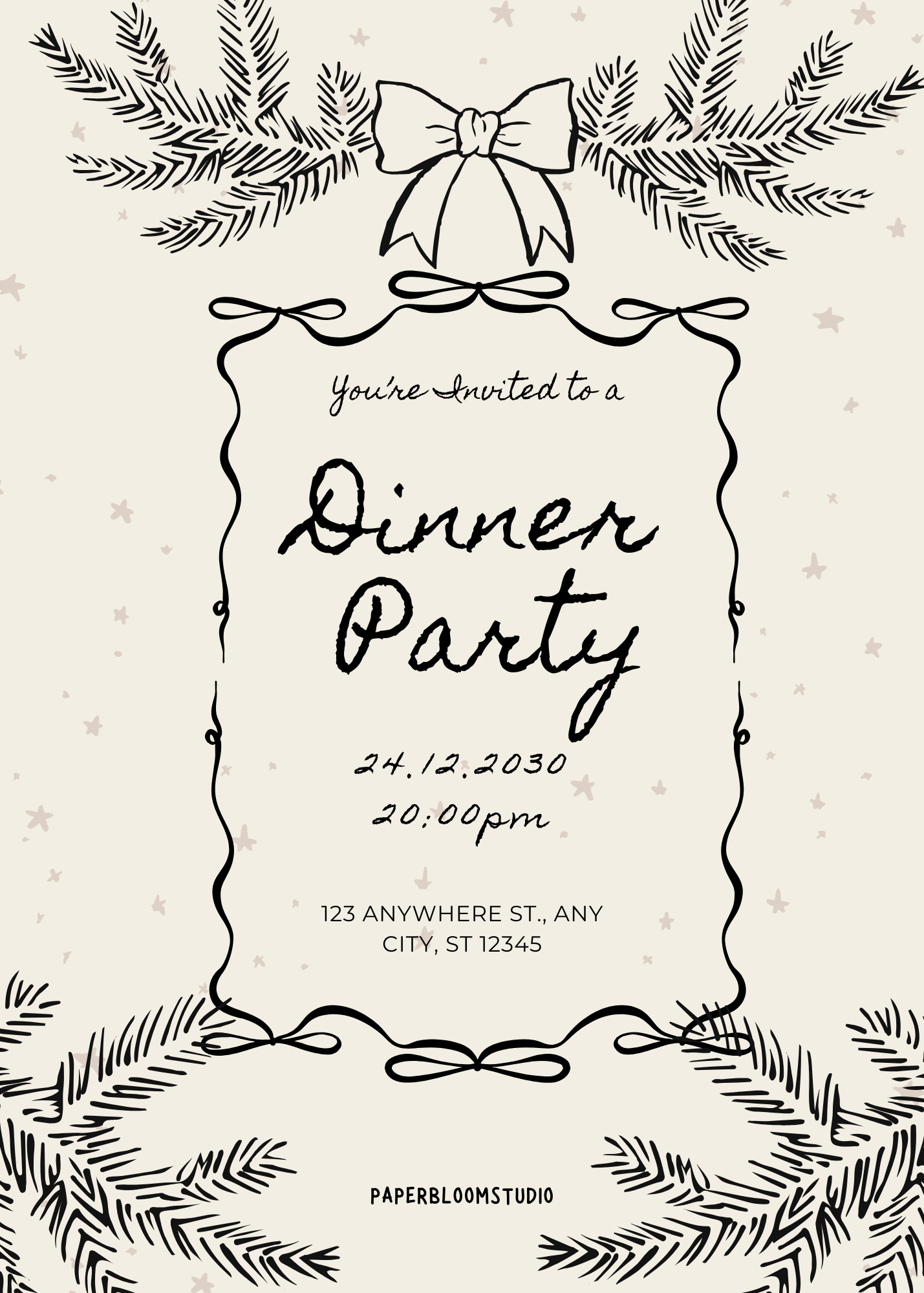 Christmas Invites Bundle- 6 Invites!