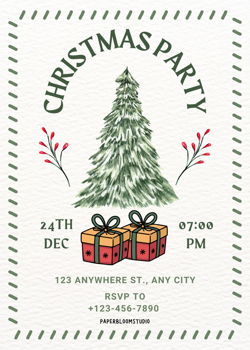 Christmas Invites Bundle- 6 Invites!