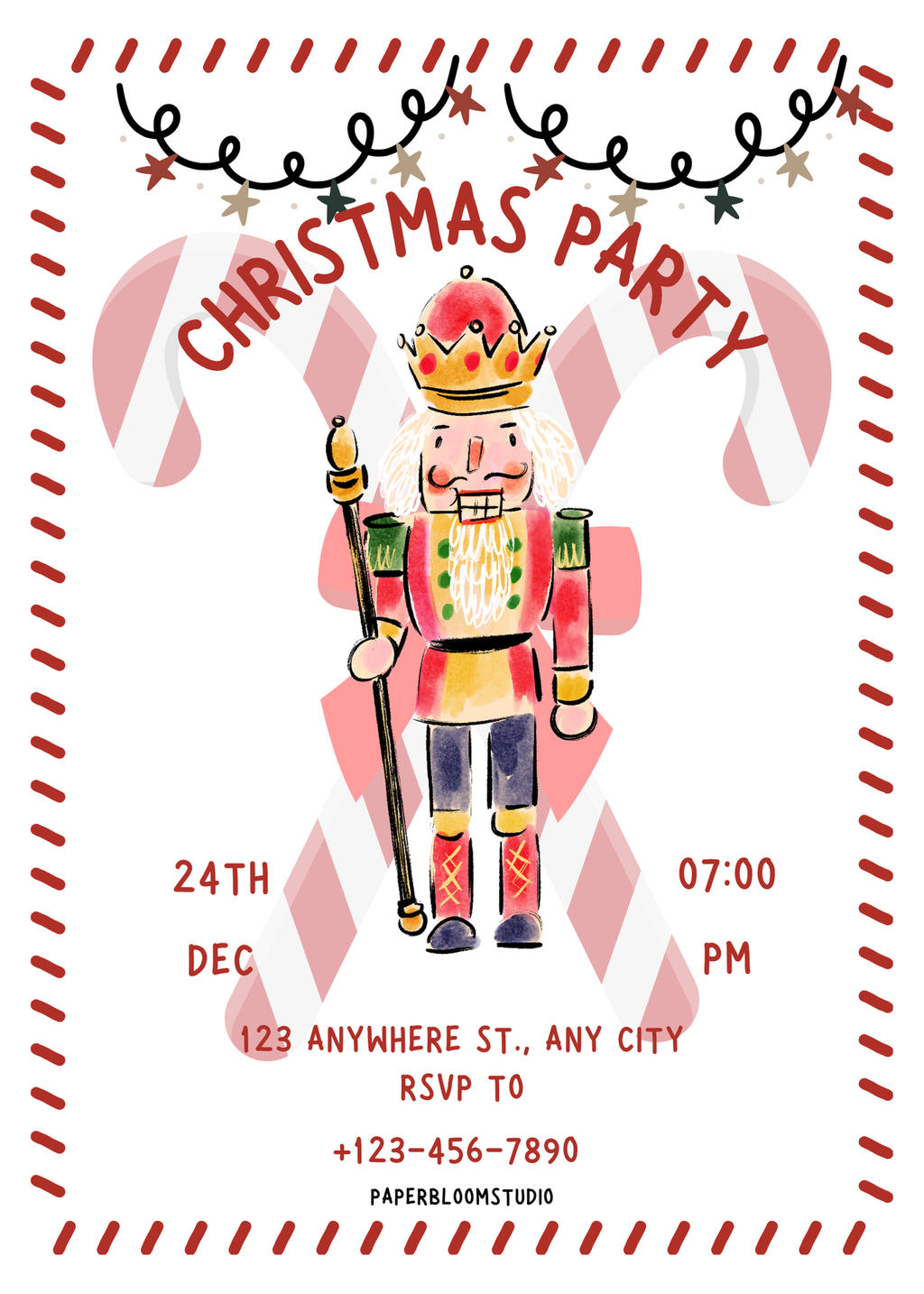 Christmas Invites Bundle- 6 Invites!