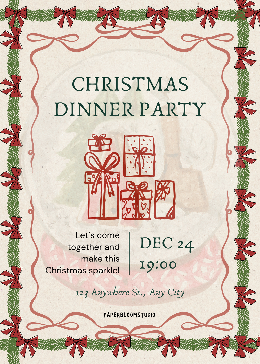 Christmas Invites Bundle- 6 Invites!