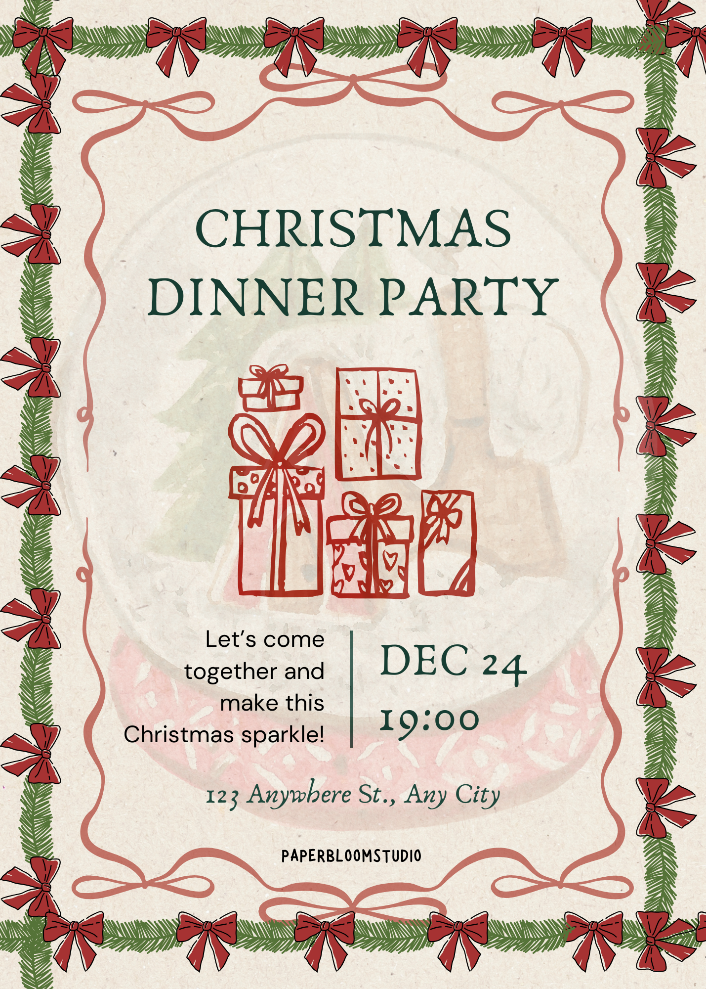 Christmas Invites Bundle- 6 Invites!